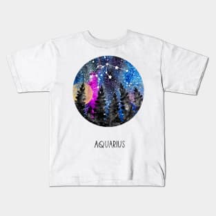 Aquarius Constellation, Aquarius Kids T-Shirt